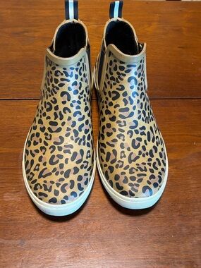 Joules Rainwell Women’s Rainboots Leopard Print Size EU 42 US 11